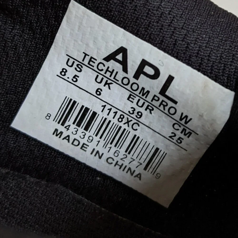 APL Techloom Pro Sneakers In Black / Bleached Pink Size 8.5 - Picture 11 of 16